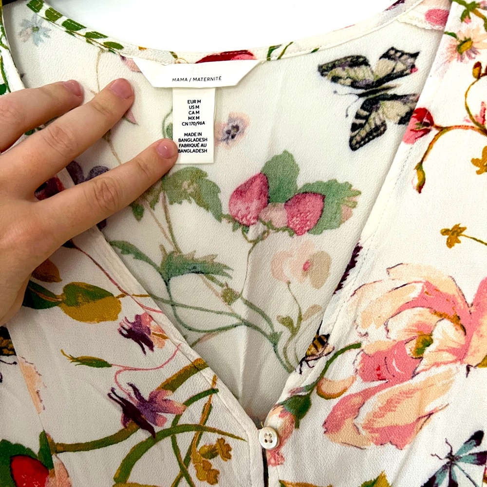 H&M mama floral dress